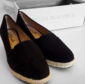 NWOT - Black Espadrille Flats (HAVE THE BOX)